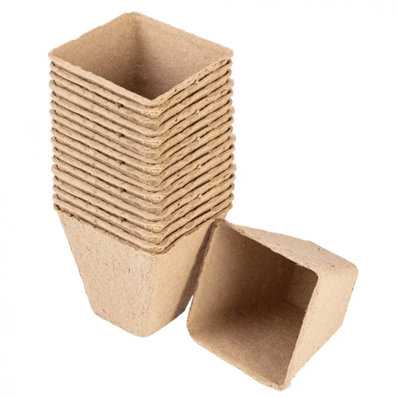 VERTO Palántázó doboz, papír, 8x8x7,8cm, 18 db/cs (15G464) Árengedmény