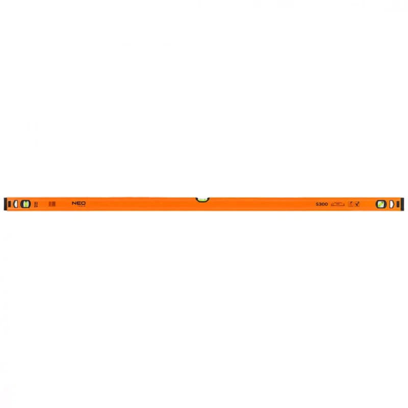 Végkiárusítás NEO Alumínium vízmérték S 300, 3 libellás, 150 cm (71-136)