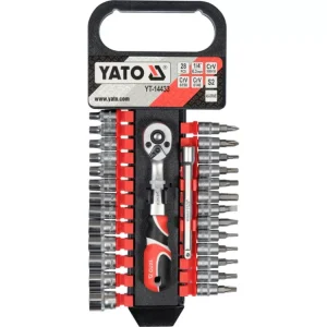 YATO Dugókulcs készlet 28 részes 1/4" 4-13 mm CrV (YT-14433) Legnépszerűbb