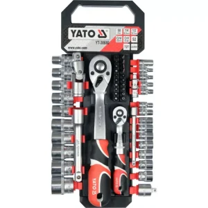 YATO Dugókulcs készlet 51 részes 1/2", 1/4" CrV (YT-38680) Szuper ajánlat