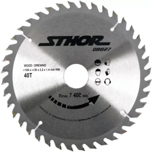 Végkiárusítás STHOR TCT fűrészlap fához D184 x 30 mm, 40 fog (08827)
