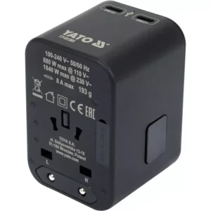 YATO UTAZÓ ADAPTER ÉS TÖLTŐ 65W (YT-81303) Akciós ár