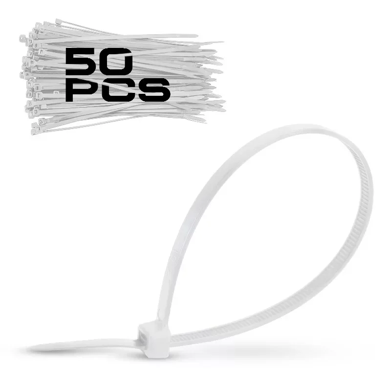 Azonnal elérhető BORMANN Pro nylon gyorskötöző 9,0*600mm fehér 50db (BCR5034)