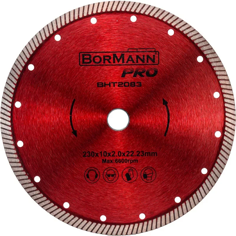 BORMANN Pro gyémánt fűrésztárcsa classic φ230x2,0x22,2mm 10mm (BHT2083) Népszerű