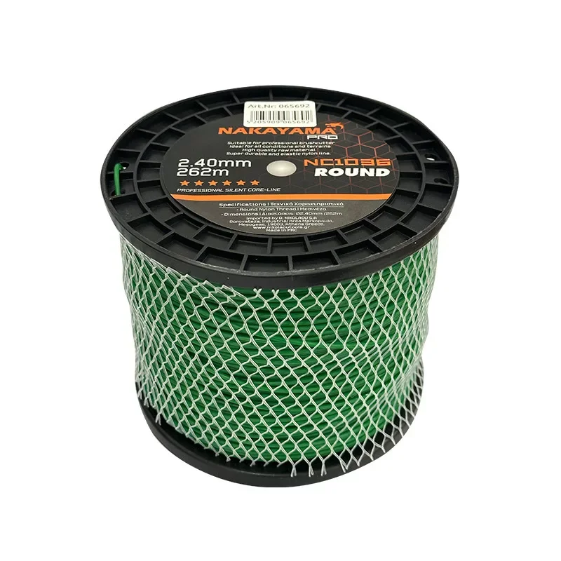 Ajánlat NAKAYAMA PRO Fűkasza damil, nylon-szén kerek,2,4 mm-262 méter (NC1036)