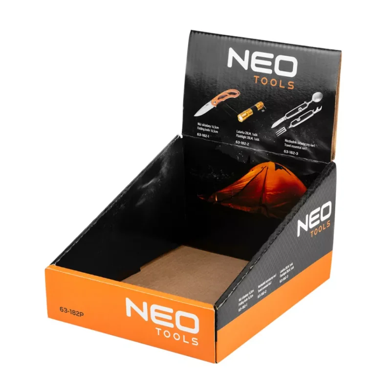 Akció NEO Papírdisplay, kés, zseblámpa stb termékekhez (63-182P)