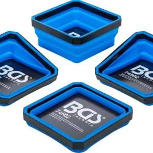 Szezonális akció BGS mágneses tálca készlet szilikon összecsukható 115 x 115 x 50 mm 4 darabos
