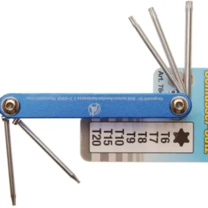 Expressz kézbesítés BGS összecsukható kulcs T-profil (Torx) T6 - T20 7 darabos