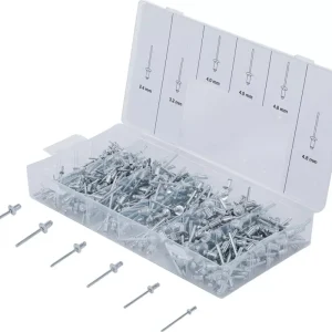 BGS popszegecs-készlet Aluminium 2,4 - 4,8 mm 400 darabos Vásárlói kedvenc