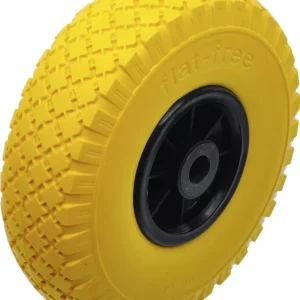 Alacsony ár BGS kerék kézikocsihoz / talicskához PU, sárga/fekete 260 mm