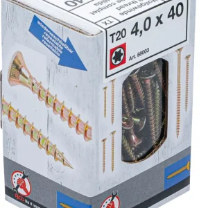 Azonnali szállítás BGS univerzális csavarok T-profil (Torx) T20 4,0 x 40 mm 150 db