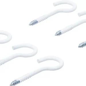BGS kampókészlet fehér műanyag bevonatú 60 mm 6 darabos Azonnali szállítás