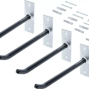 Korlátozott ajánlat BGS falba erősített felnihorog-készlet 250 mm 4 darabos