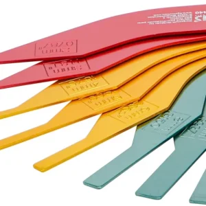 Végkiárusítás BGS fékbetét kopásvizsgáló idomszer készlet Aluminium 8 darabos