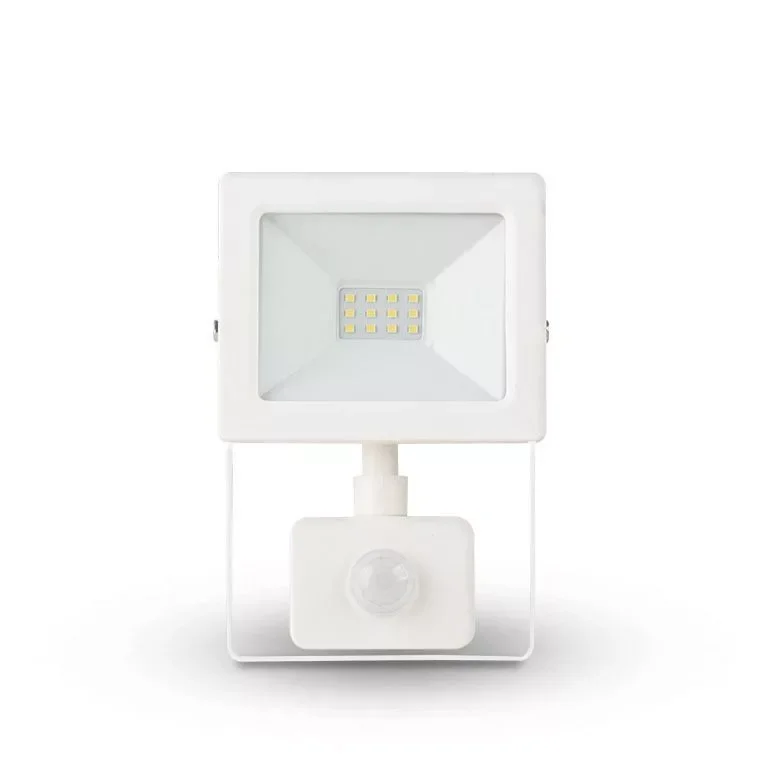 Ajánlat Asalite LED fehér reflektor slim 10W 4500K (900 lumen) + mozgásérzékelő szenzor