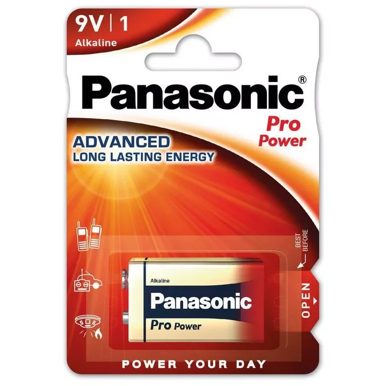 Panasonic pro power alkáli 9V elem 6LR61 BL/1 Árengedmény
