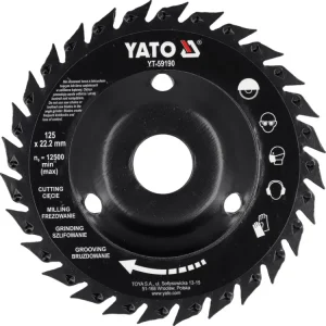 Yato ráspolykorong sarokcsiszolóra, lapos, fűrészfogakkal 125 mm Olcsó