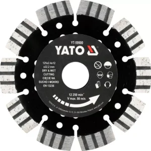 Yato gyémánt vágókorong betonhoz 125 mm Csak ma