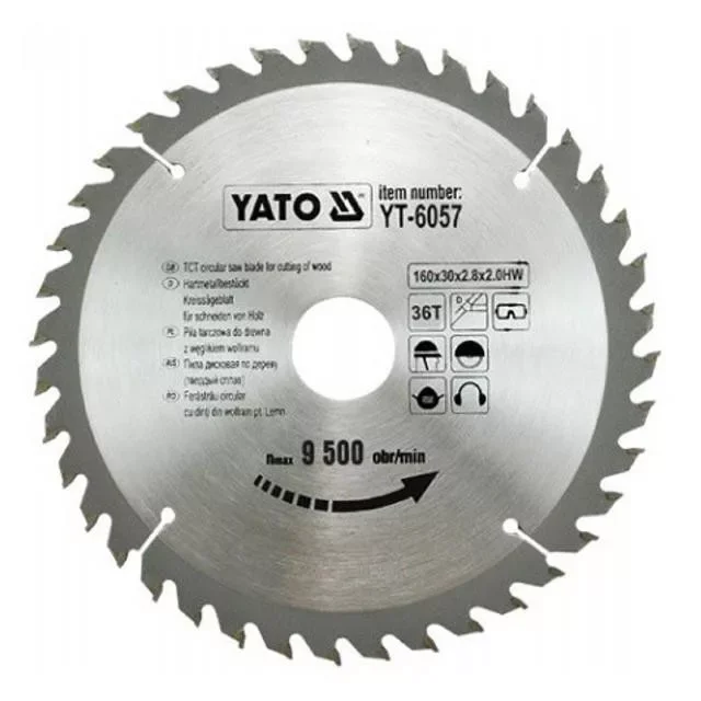 Yato fűrésztárcsa fához 160 x 30 x 2,0 mm / 36T Rendeld meg most