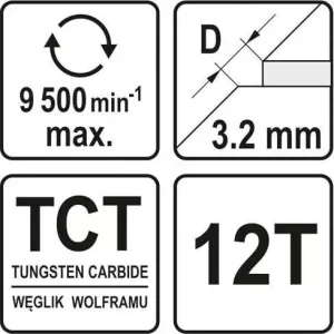 Yato fűrésztárcsa fához 170 x 16 x 2,2 mm / 12T Szezonális akció