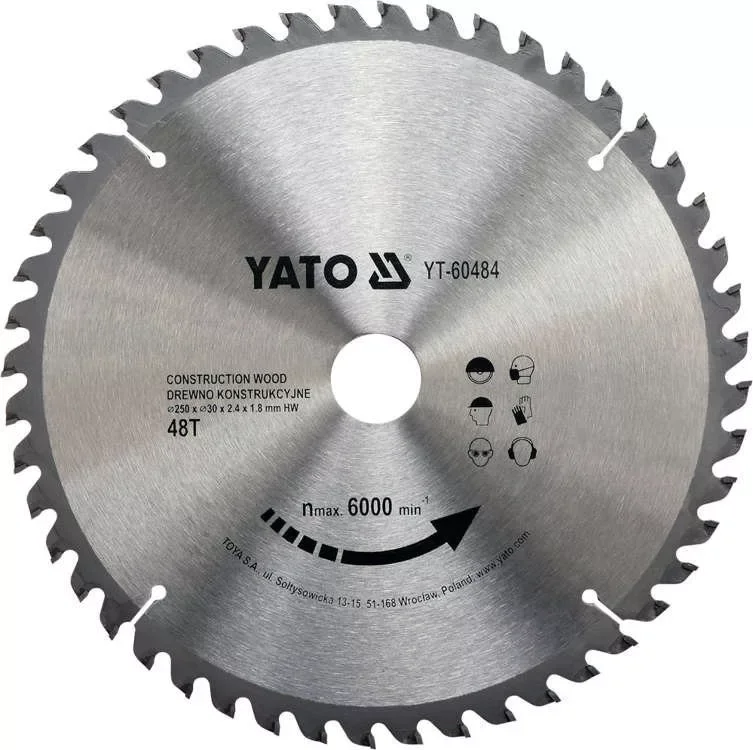 Yato fűrésztárcsa fához 250 x 30 x 1,8 mm / 48T Szuper ajánlat
