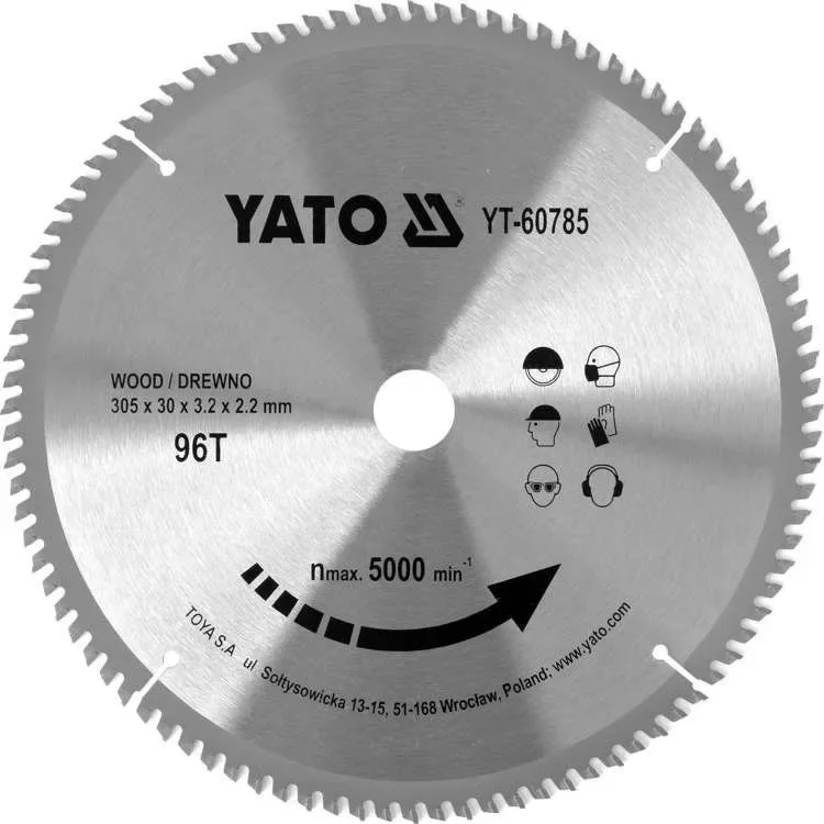 Yato fűrésztárcsa fához 305 x 30 x 2,2 mm / 96T Akciós ár