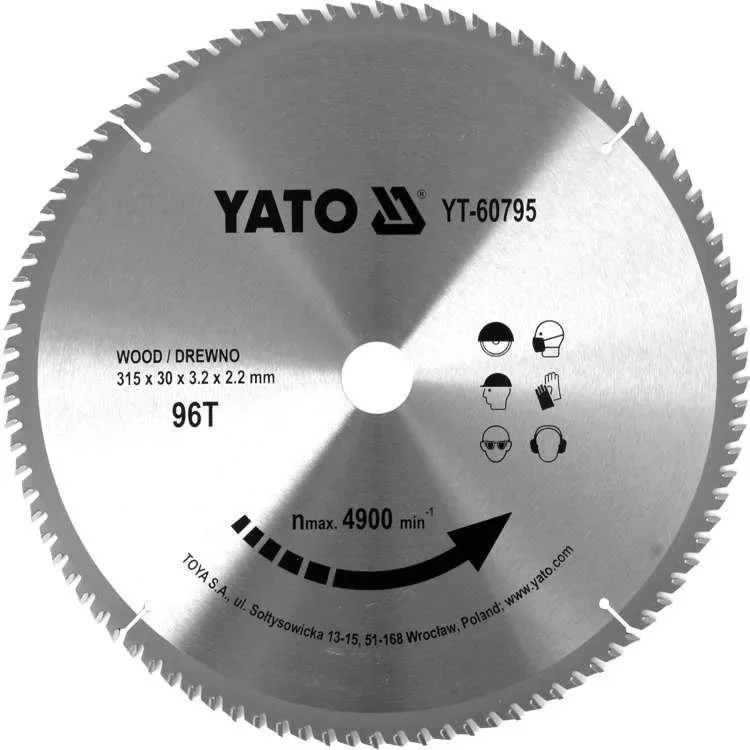 Yato fűrésztárcsa fához 315 x 30 x 2,2 mm / 96T Árengedmény