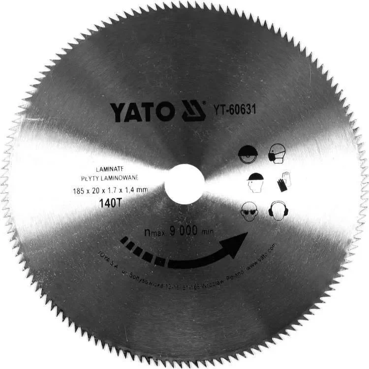 Yato fűrésztárcsa laminált padlóhoz 185 x 20 x 1,4 mm / 140T Szuper ajánlat