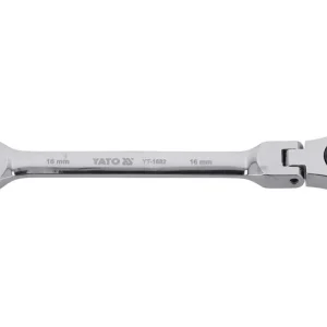Yato racsnis csuklós csillag-villáskulcs 16 mm / 210 mm 72T CrV Akció