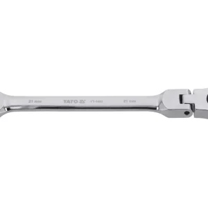 Yato racsnis csuklós csillag-villáskulcs 21 mm / 290 mm 72T CrV Újdonság