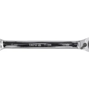 Végkiárusítás Yato racsnis irányváltós csillag-villáskulcs 13 mm / 180 mm 72T CrV