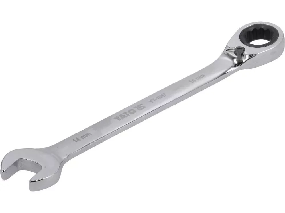 Biztonságos fizetés Yato racsnis irányváltós csillag-villáskulcs 14 mm / 190 mm 72T CrV