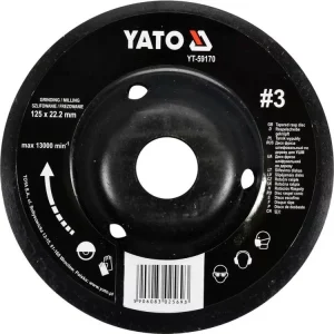 Yato ráspolykorong finom #3 125 x 22,2 mm Legnépszerűbb