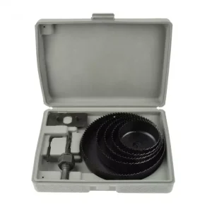 Árcsökkenés GEKO körkivágó készlet fára és gipszkartonra, 64-127 mm, 8db-os