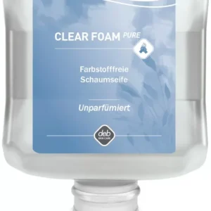 Biztonságos fizetés SCJP Clear Foam Pure habszappan, illatmentes, színezékmentes, bőrbarát, Proline manuális adagolóhoz, 1L patron
