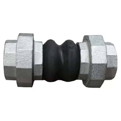 1301* – Menetes gumikompenzátor – EPDM – Horganyzott öntöttvas BB menetes vég 1/2” Azonnali szállítás