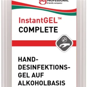 Szezonális akció SCJP InstantGEL COMPLETE alkoholos kézfertőtlenítő gél, széles hatásspektrum, illat- és színezékmentes, hipoallergén,