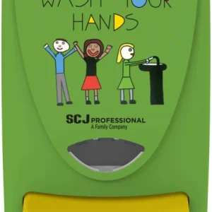 SCJP Proline nyomógombos szappanadagoló kézmosó patronokhoz Wash Your Hands grafikával óvodai és iskolai mosdókba, Rendeld meg most