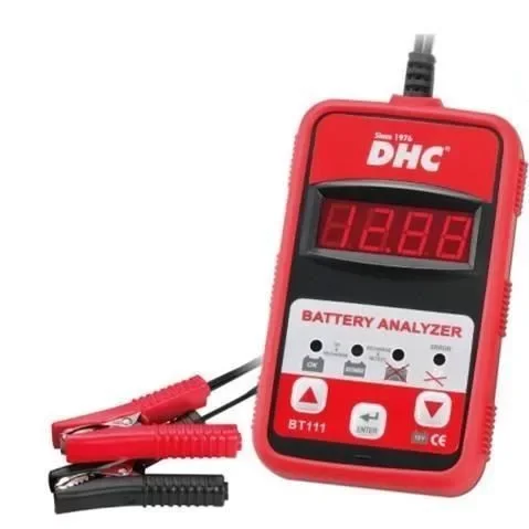 A DHC-BT111 akkumulátor teszter alkalmas 12V-os akkumulátorok, indító- és töltőrendszer tesztelésére (autó/motort egyéb jármű) Árcsökkenés