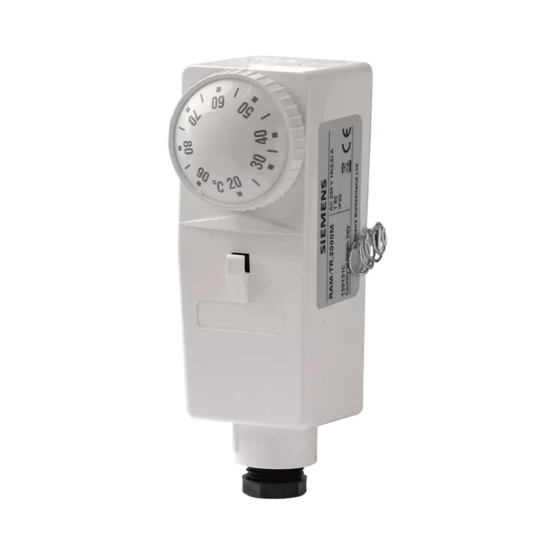 Utolsó esély SIEMENS RAM-TR.2000M csőtermosztát, külső beállítással, 6…90 °C, 24…230V