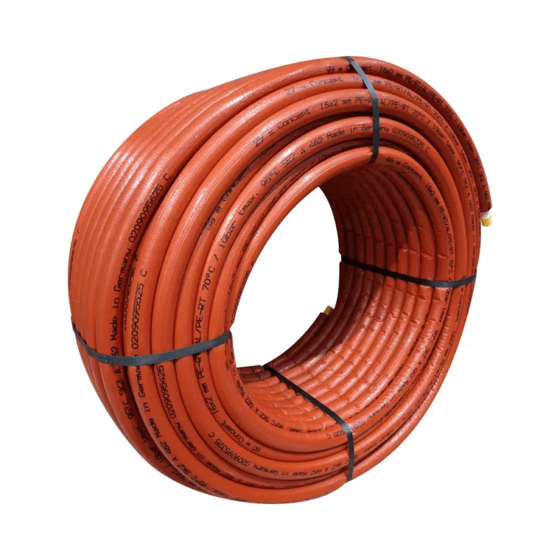 Vedd meg online CONCEPT MLC S4 PE-RT/Al/PE-RT ötrétegű cső, szigetelt, piros, 26x3mm (50m/tek)