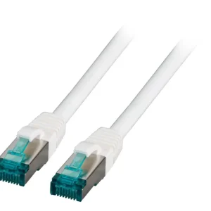 CAT6a beltéri patchkábel, 4 x 2 ér, 2 m, fehér Biztonságos vásárlás