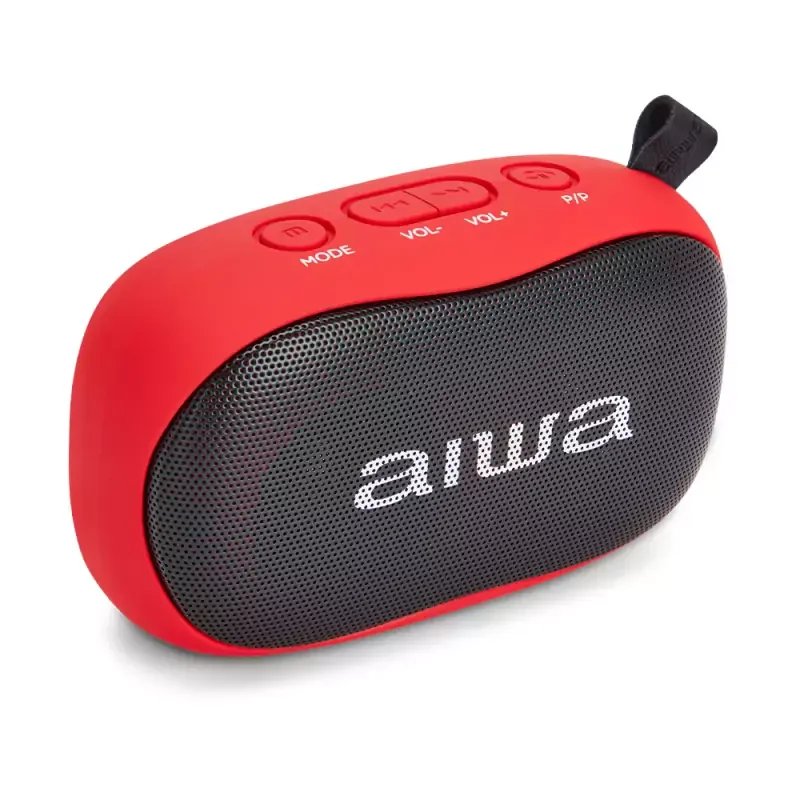 Aiwa BS-110RD Hordozható Bluetooth hangszóró piros (13073) Gyors szállítás