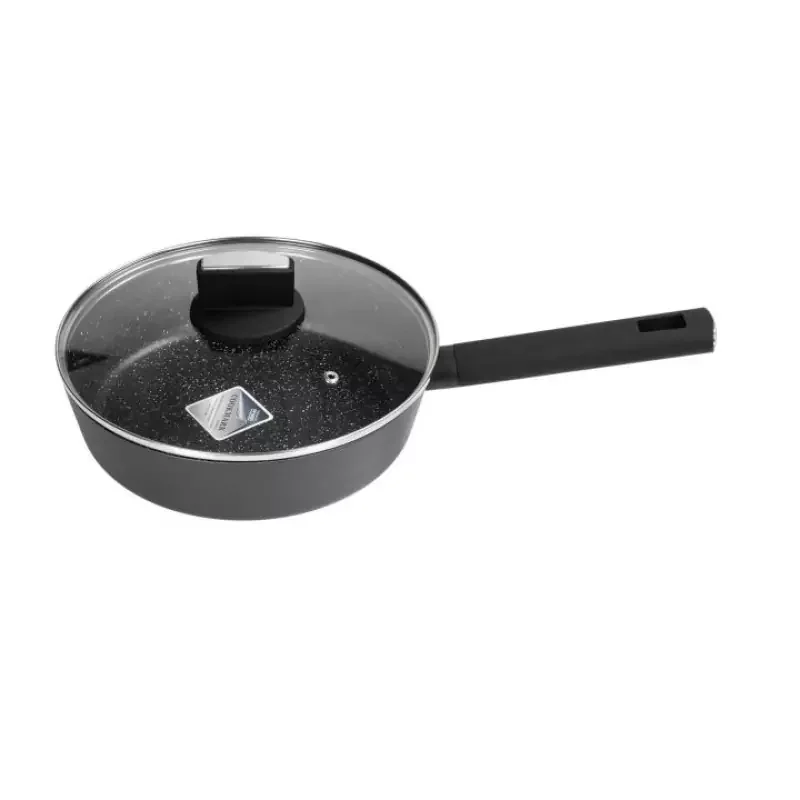 Zilan ZLN0874 Spotty Chef magasfalú serpenyő fedővel, 24cm, 2,4L Szuper akció