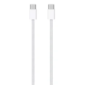 Akció Apple adatkábel (Type-C - Type-C, 100cm, szőtt borítású) FEHÉR