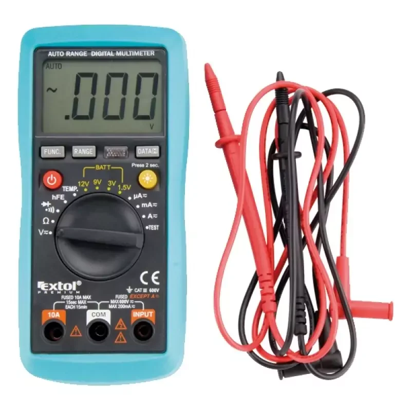 Extol Premium digitális multiméter, Amper/Volt/Ohm mérő (8831250) Akció