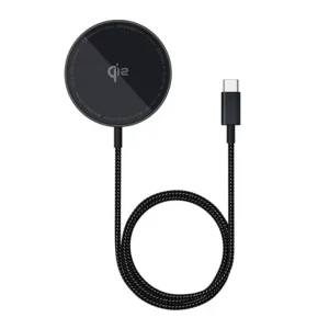 Baseus SIMPLE MINI4 asztali töltő (15W, wireless, gyorstöltő, mágneses, Qi2) FEKETE Árengedmény