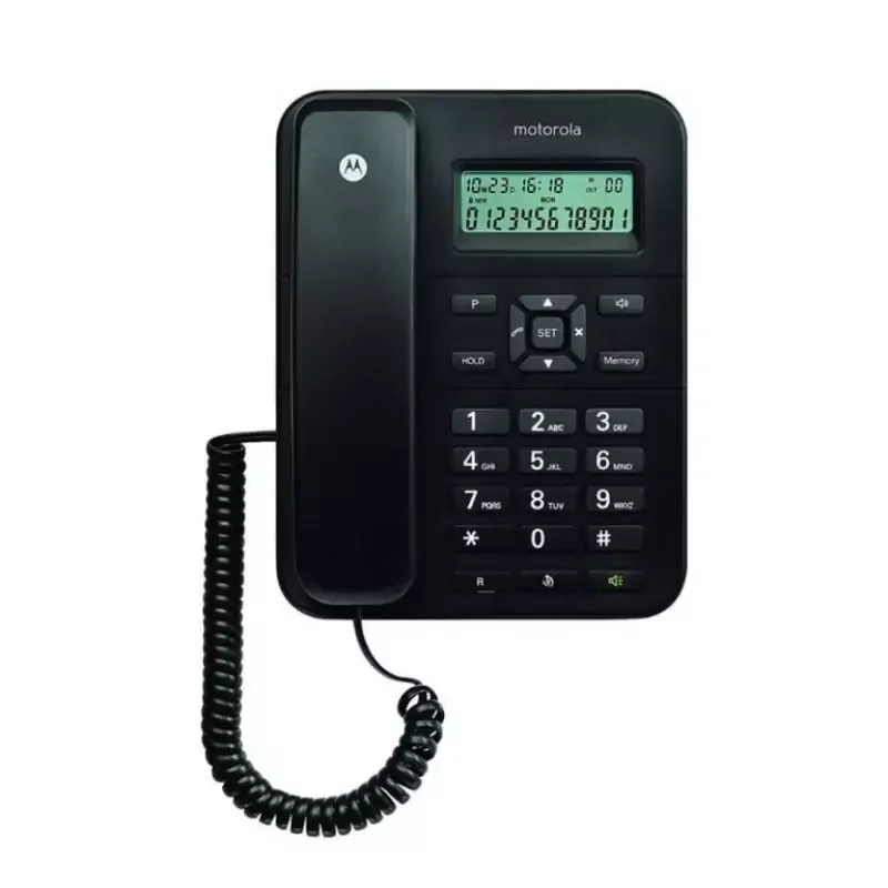 Kiárusítás Motorola CT202 vezetékes telefon, asztali, fekete (MOT-2020-999)