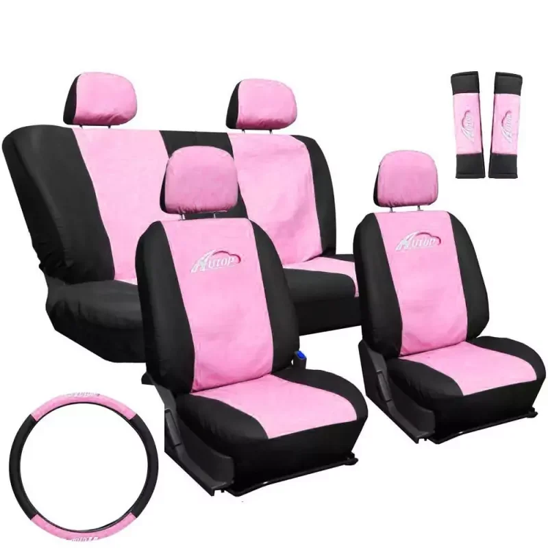 Univerzális üléshuzat UL-AG23001 pink-fekete Szuper akció