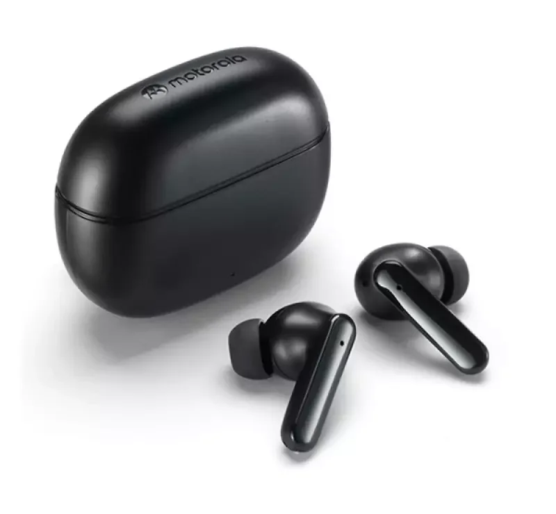 Motorola BUDS 125 bluetooth fülhallgató SZTEREO (v5.2, TWS, mikrofon, zajszűrő, IPX5 + töltőtok) FEK Prémium